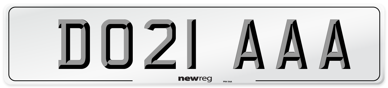 DO21 AAA Number Plate from New Reg